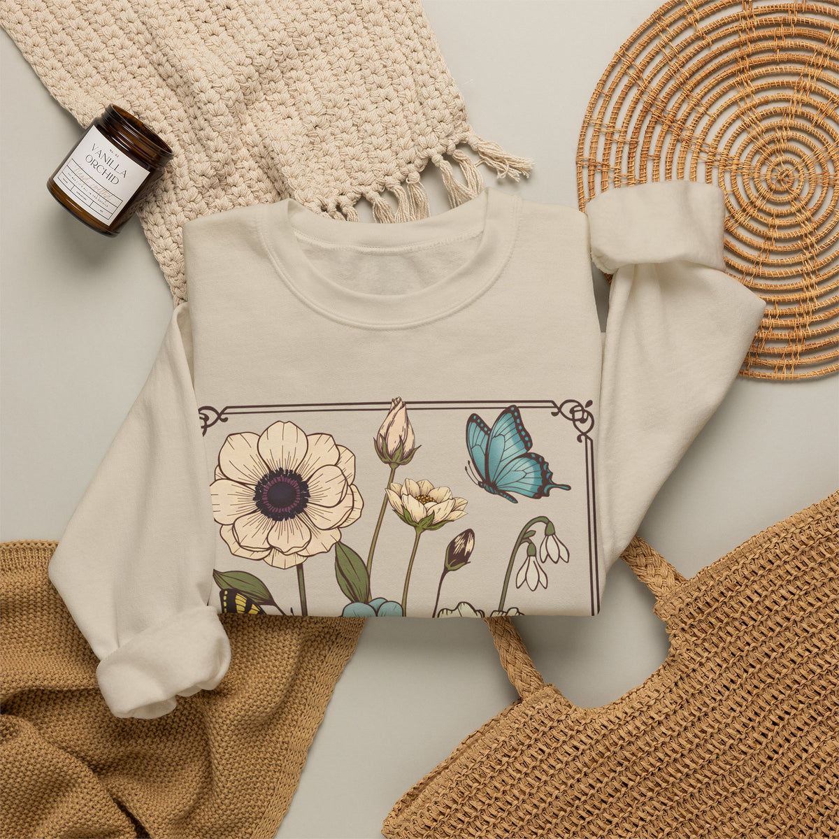 Floral Collage Sweatshirt - Monster Digital