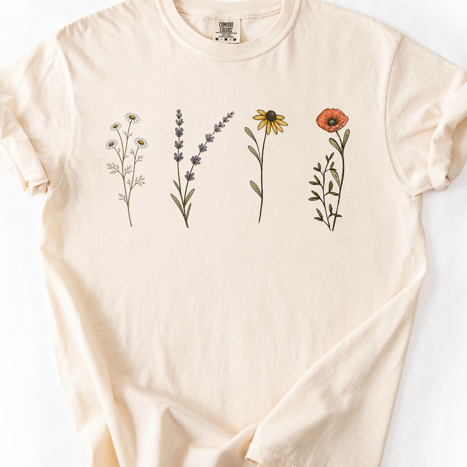 Wildflower Illustration T-shirt