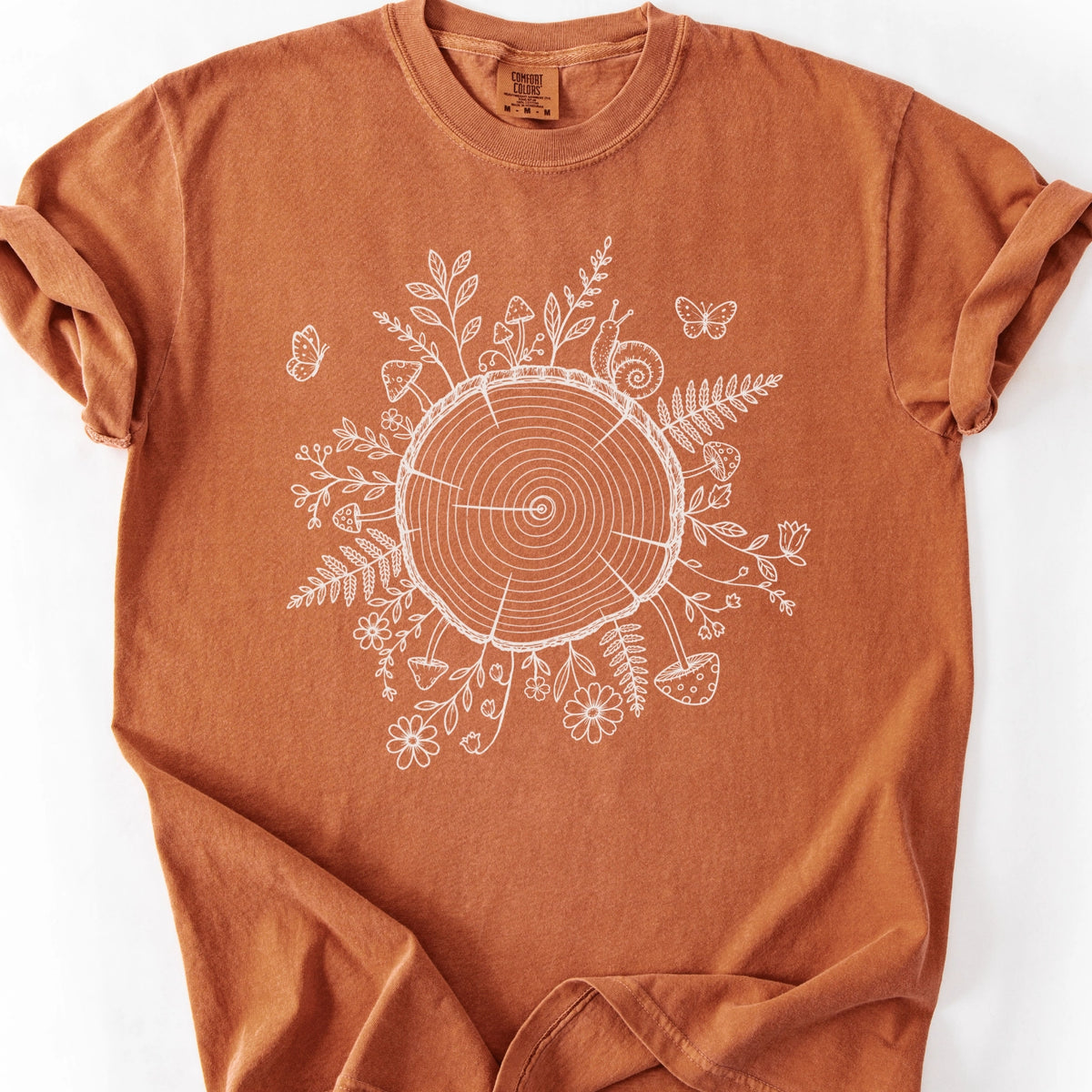 Tree Slice with Snail T-Shirt