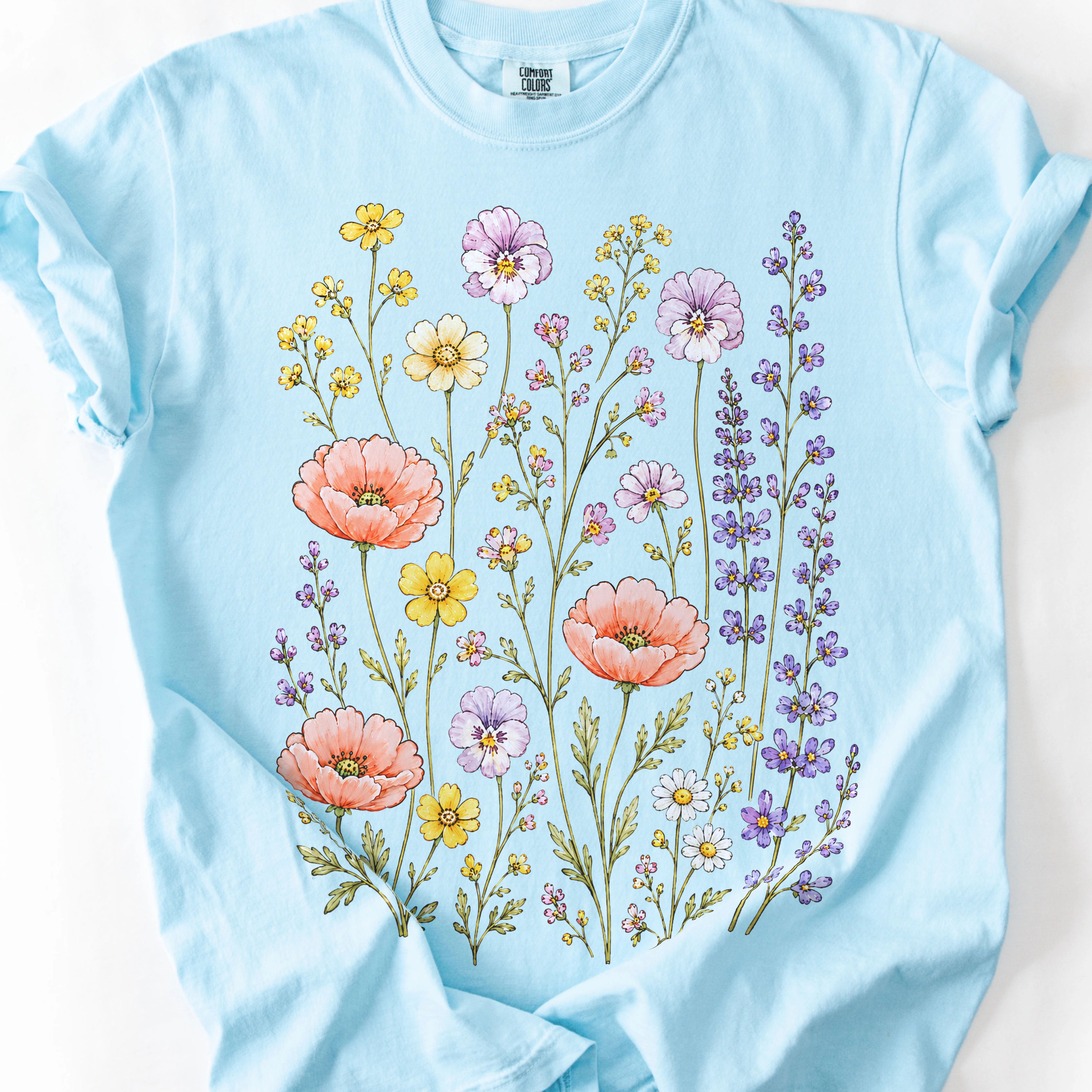 Wildflower Collage T-Shirt