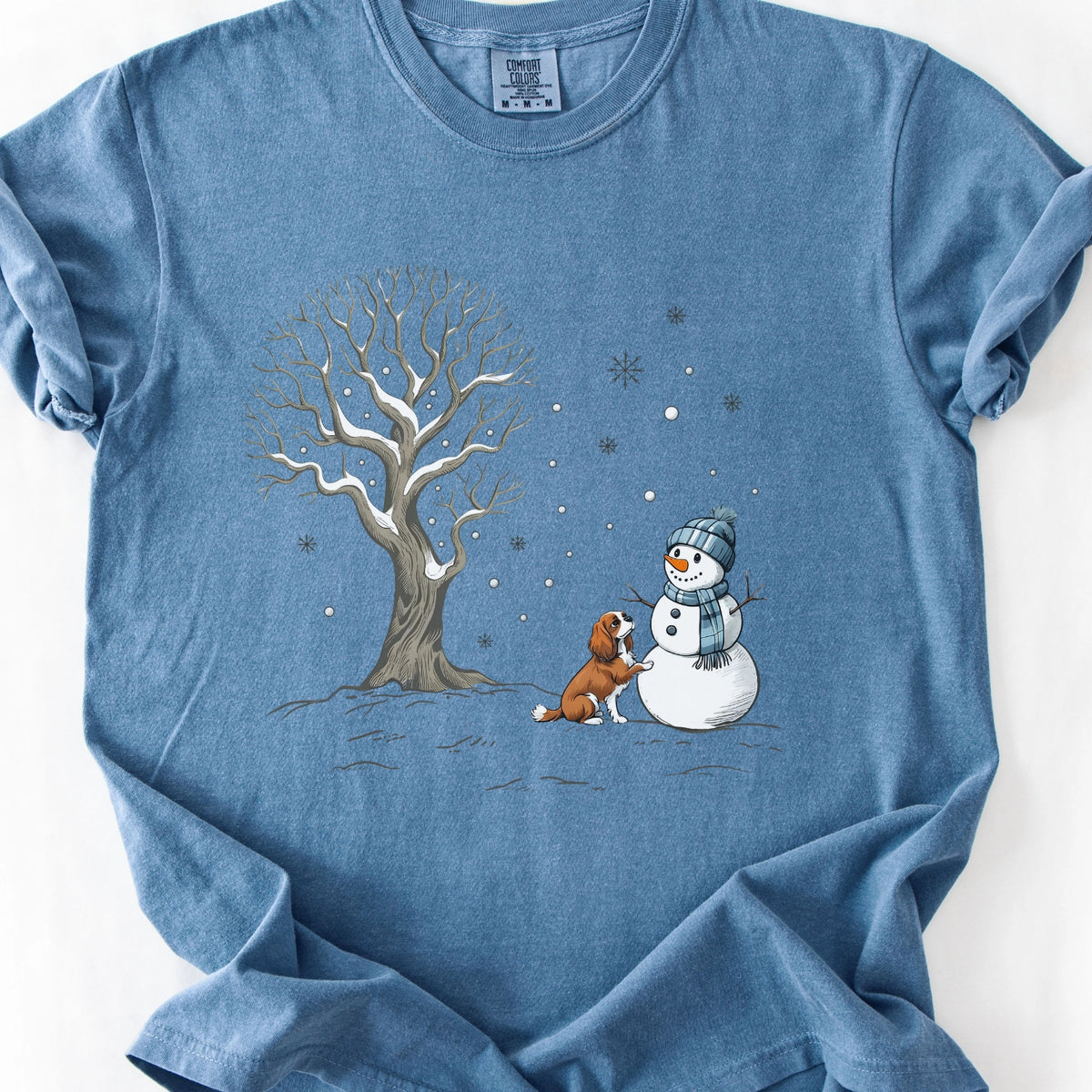 Snowman with Dog T-Shirt