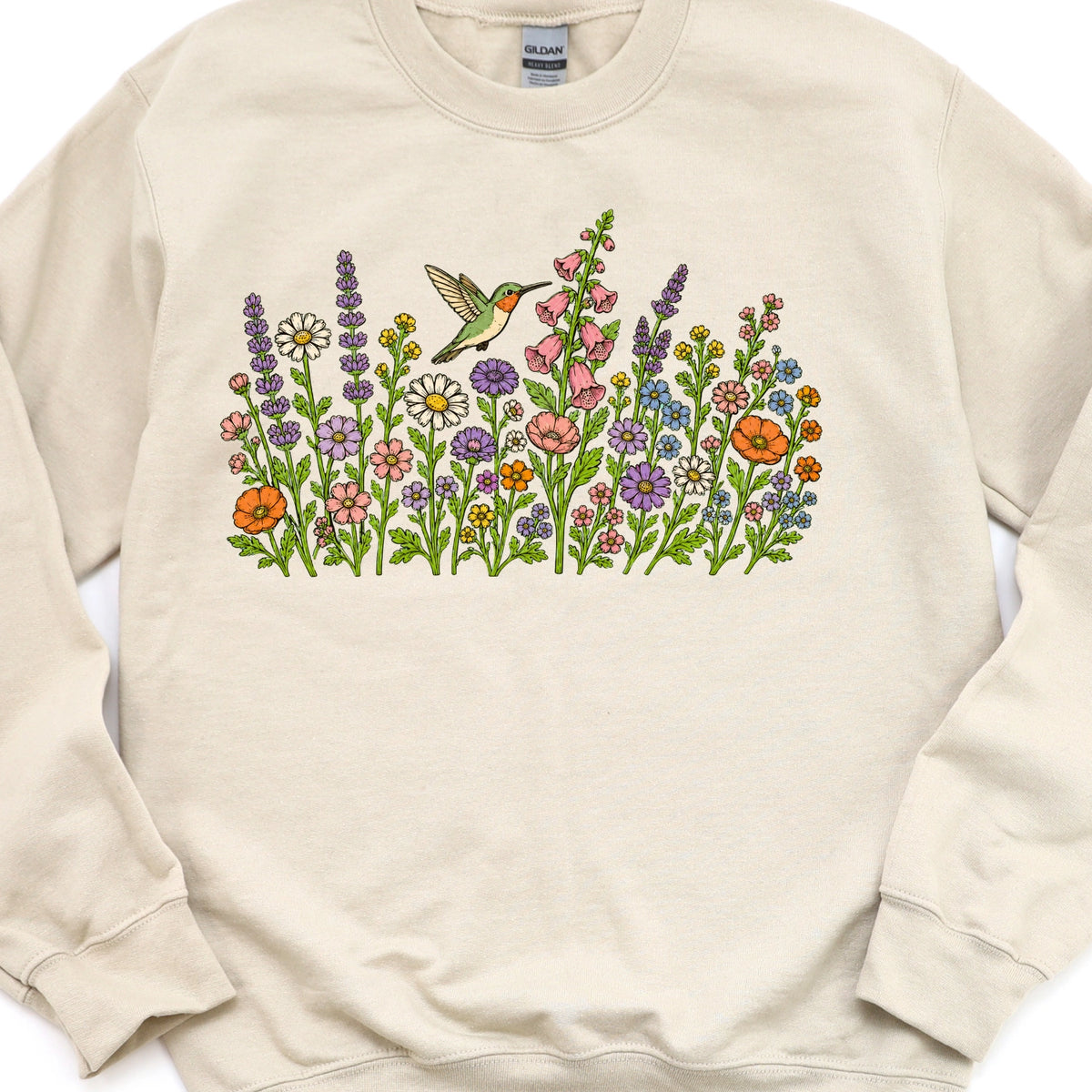 Hummingbirds & Flowers Sweatshirt