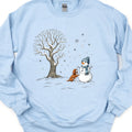 Dog & Snowman Sweatshirt