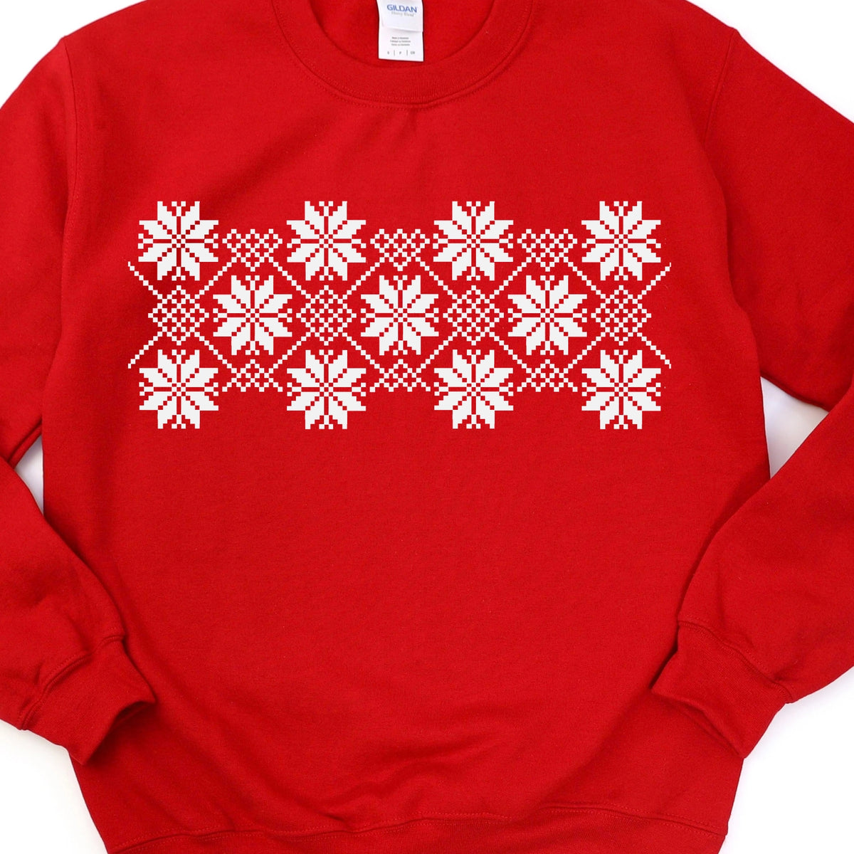 Snowflake Pattern Sweatshirt