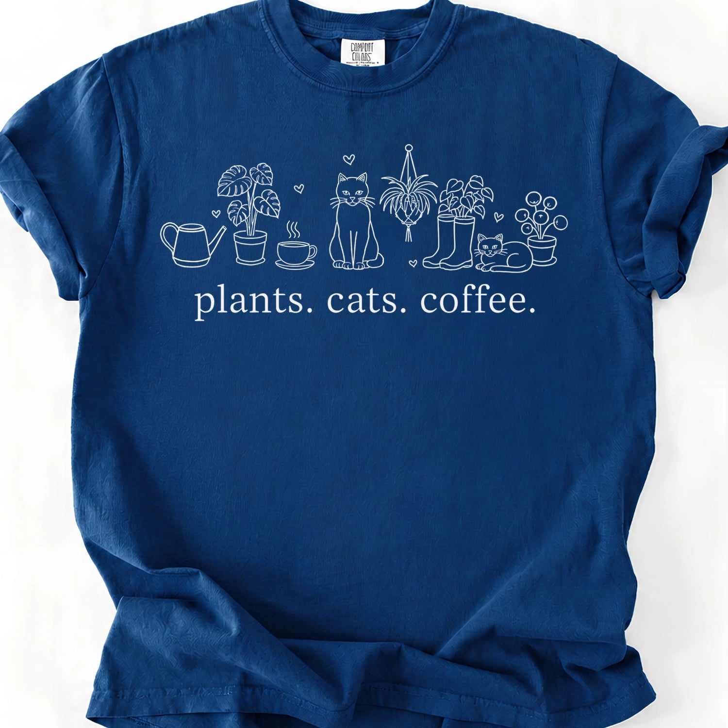 Plants Cats Coffee T-Shirt
