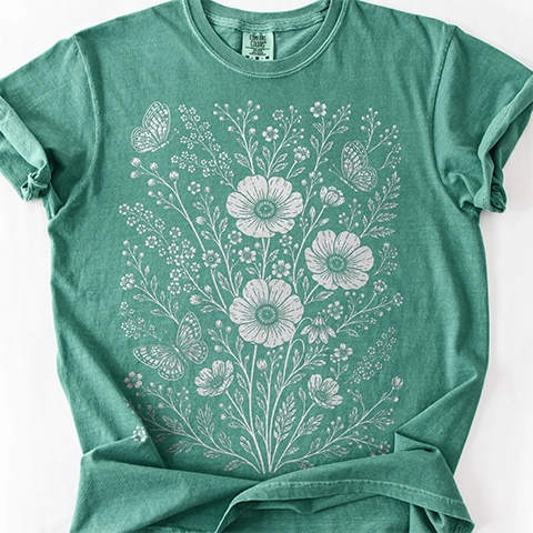 Flower Collage T-Shirt