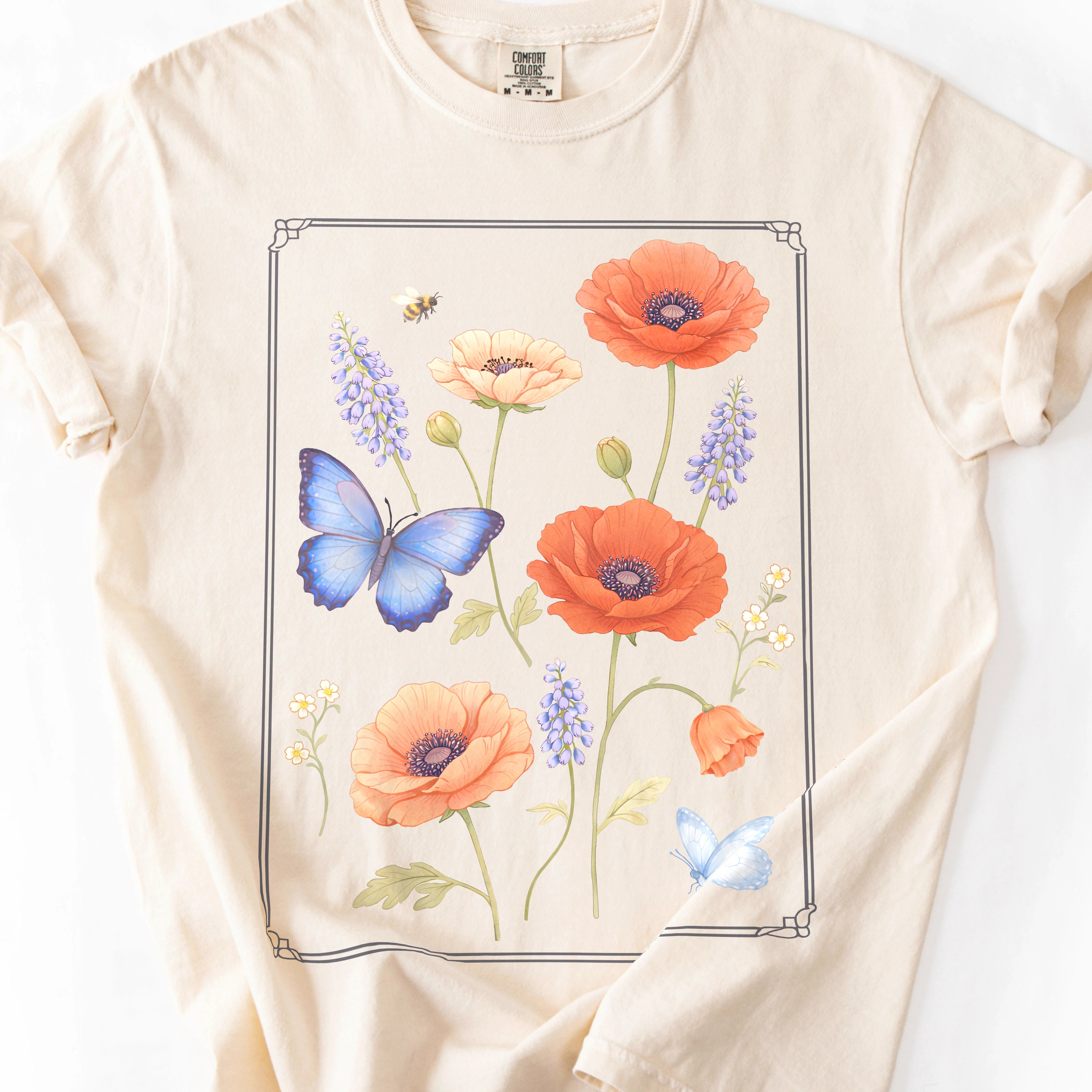 Floral Butterfly T-Shirt