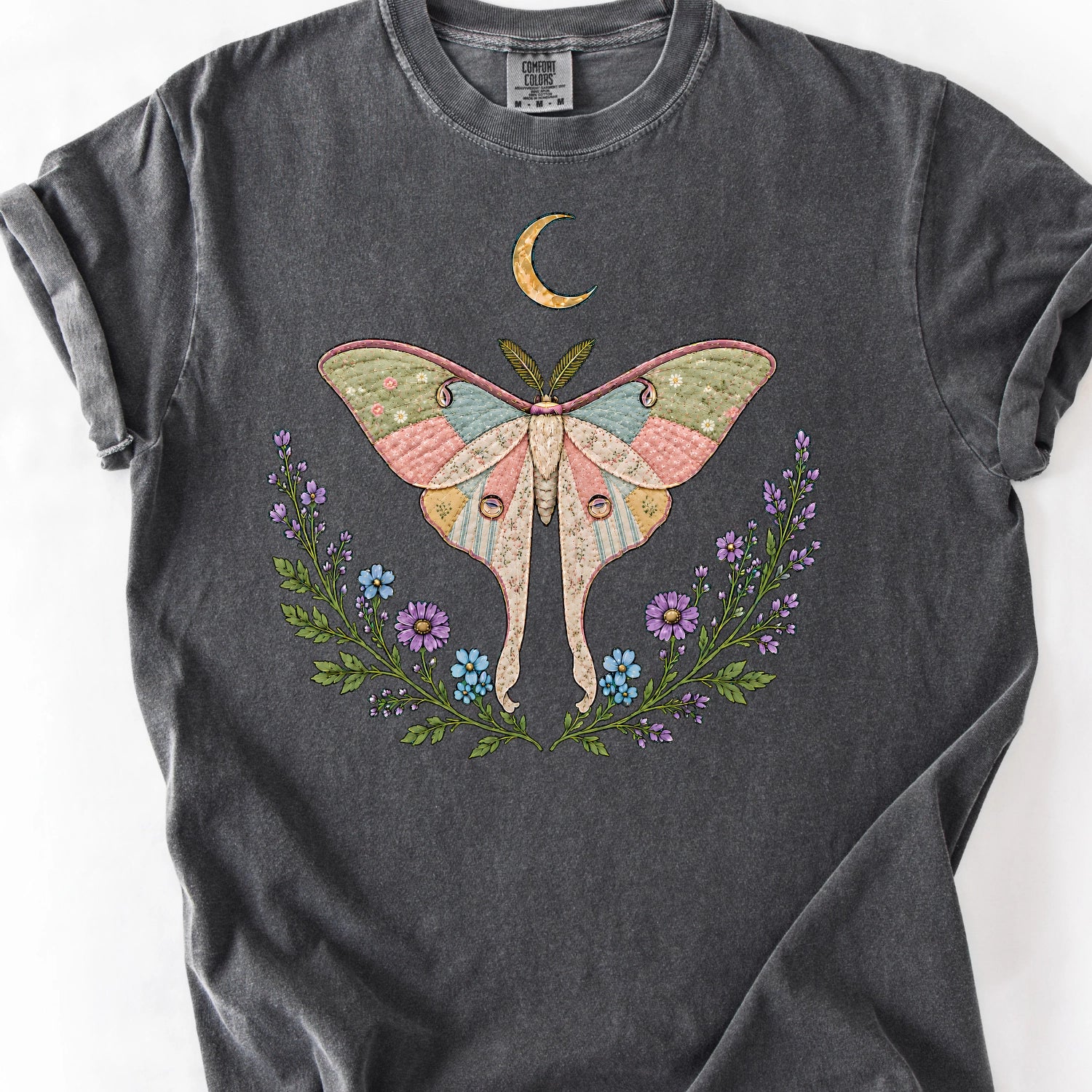Patchwork Moth T-Shirt