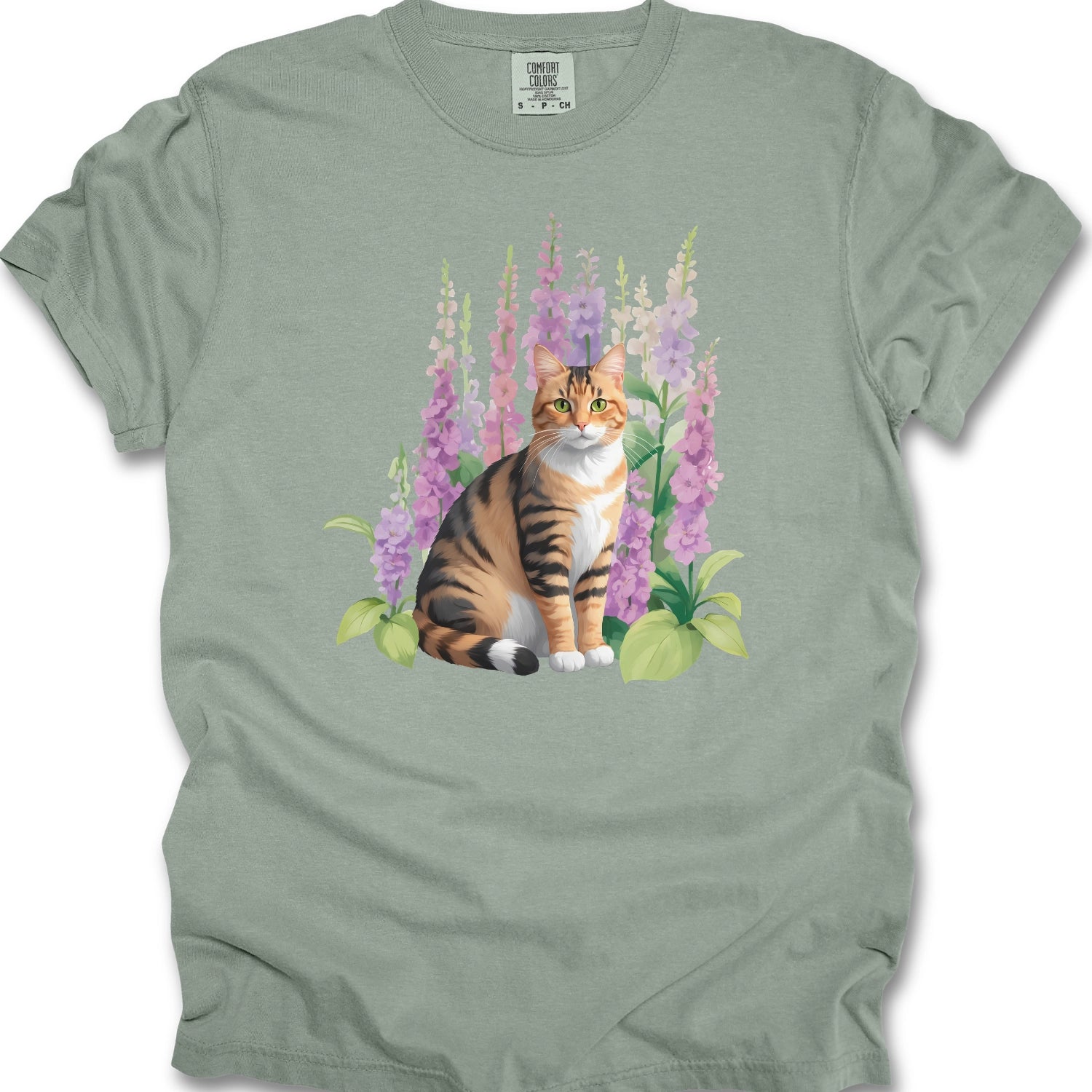 Floral Cat T-Shirt