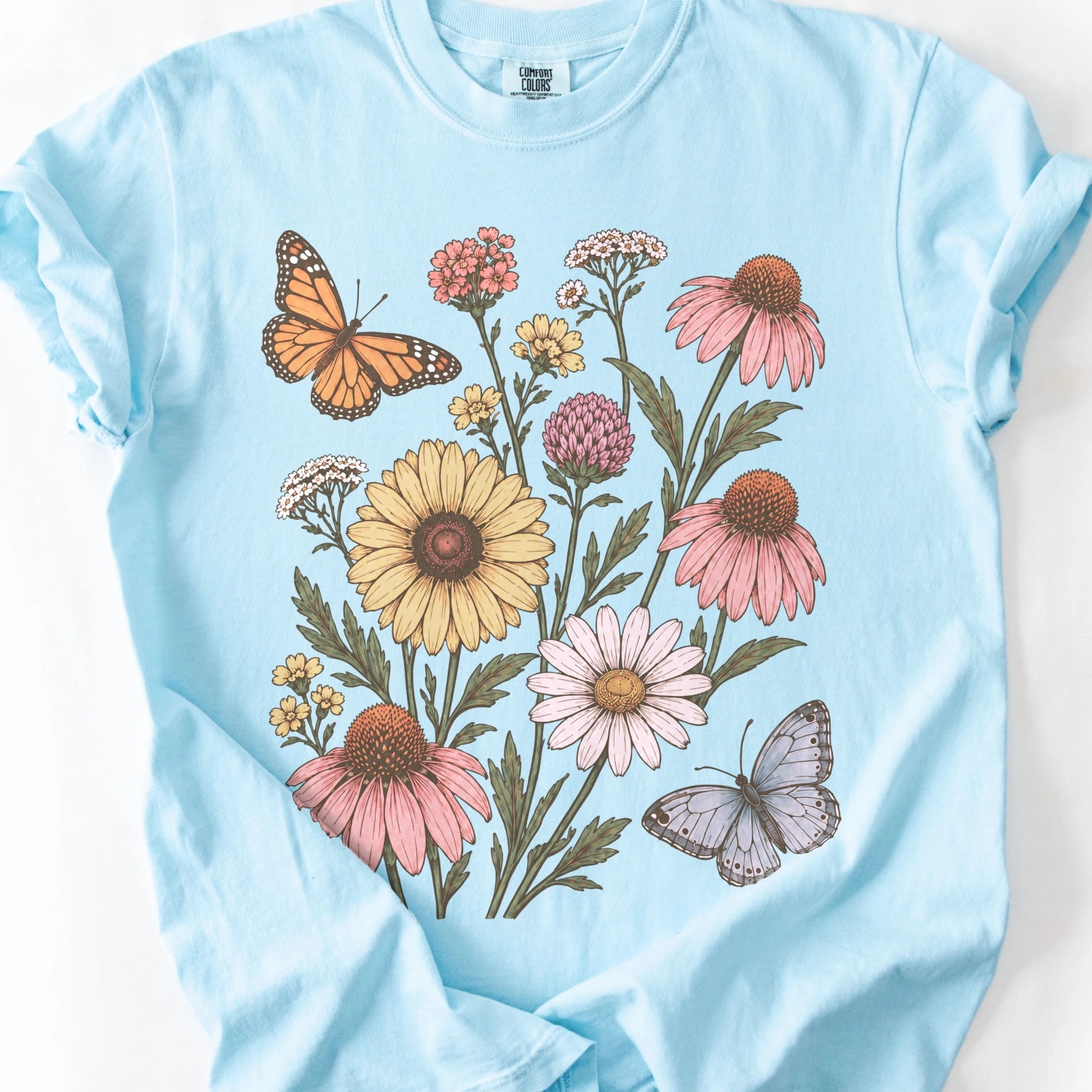 Echinacea Butterfly Garden T-Shirt