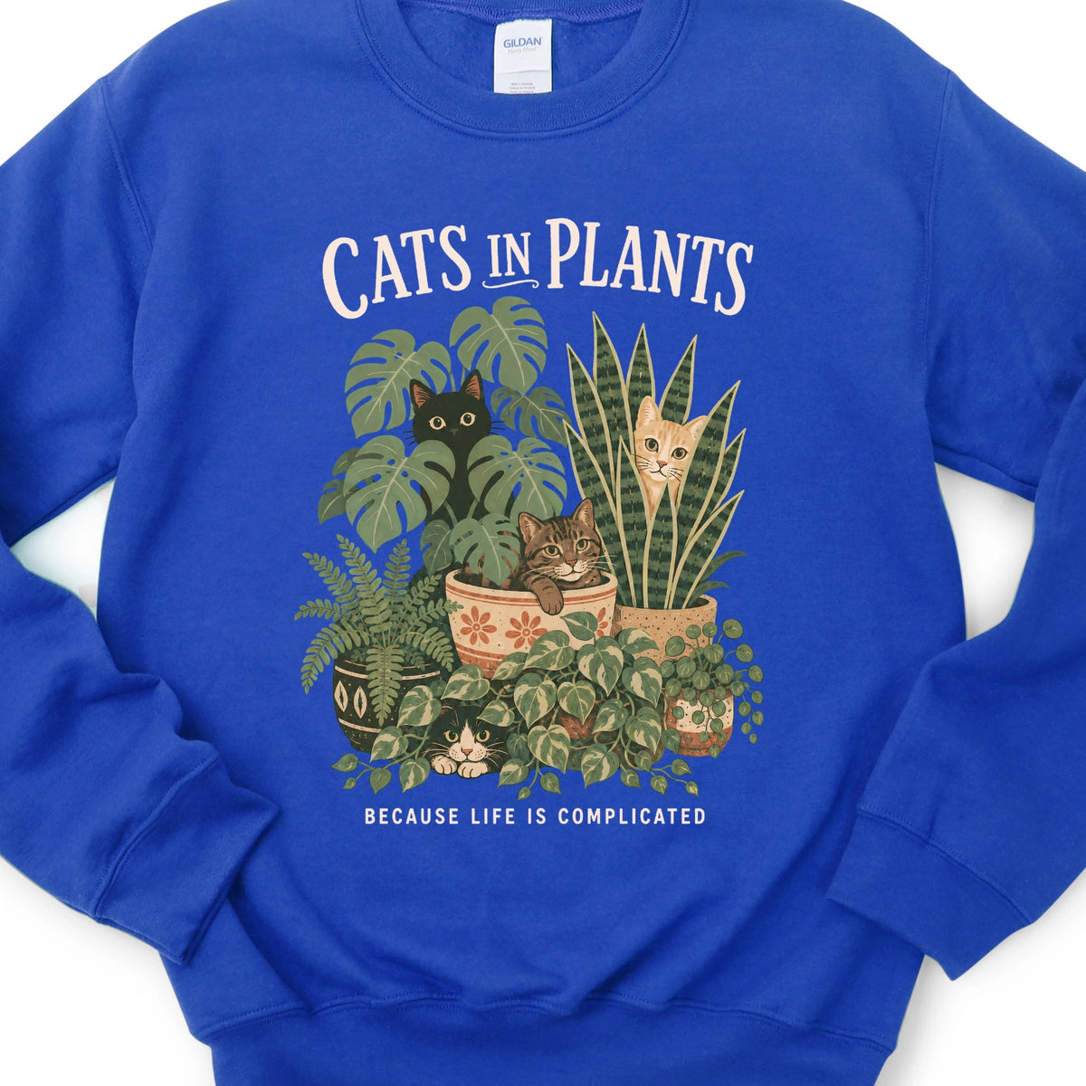 Cats in Plants Sweatshirt
