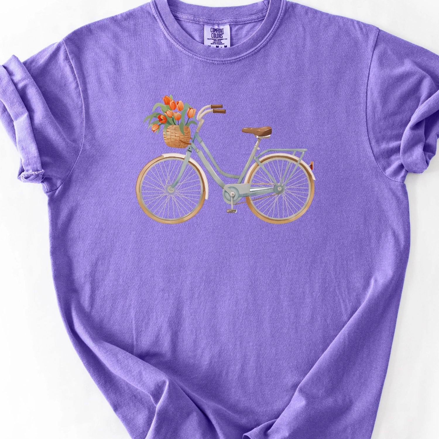 Bicycle Flower Basket T-shirt