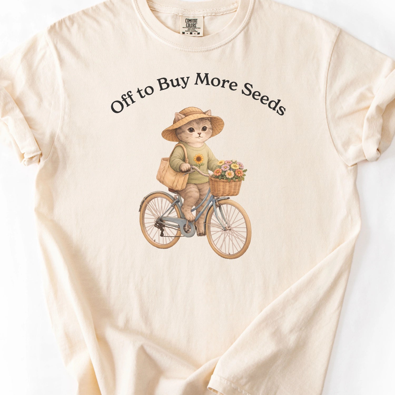 Off To Buy More Seeds Cat T-shirt