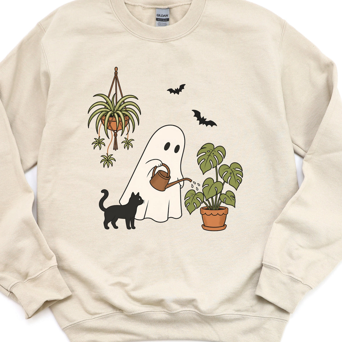 Ghost Watering a Houseplant Sweatshirt