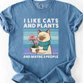 I Like Cats And Plants T-shirt