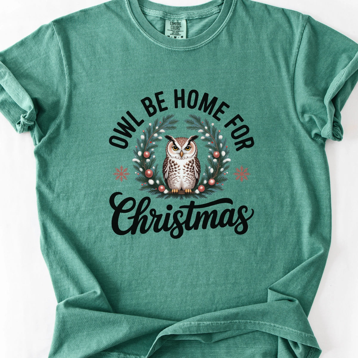 Owl Be Home for Christmas T-Shirt