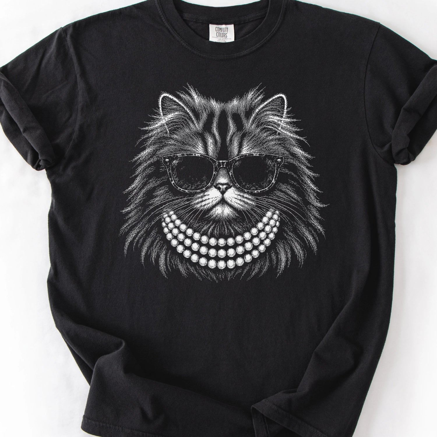 Vintage Glam Cat T-Shirt