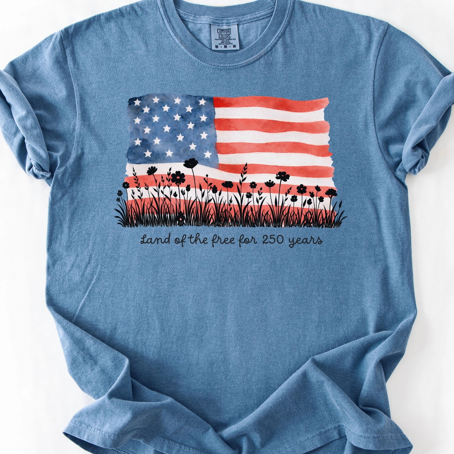 Land Of The Free For 250 Years T-Shirt