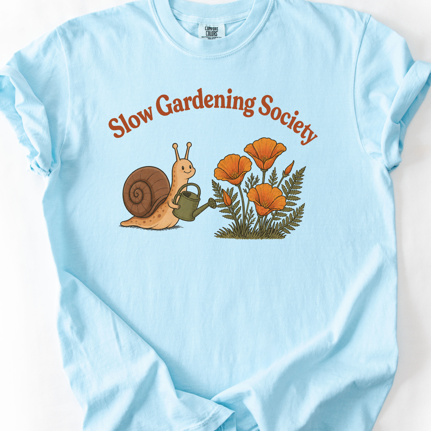 Slow Gardening Society Snail T-Shirt