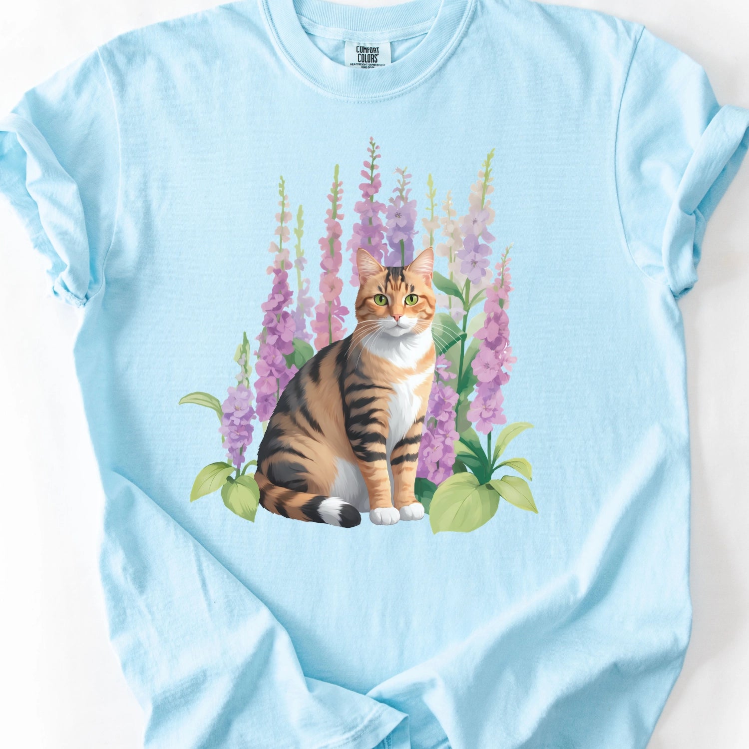Floral Cat T-Shirt