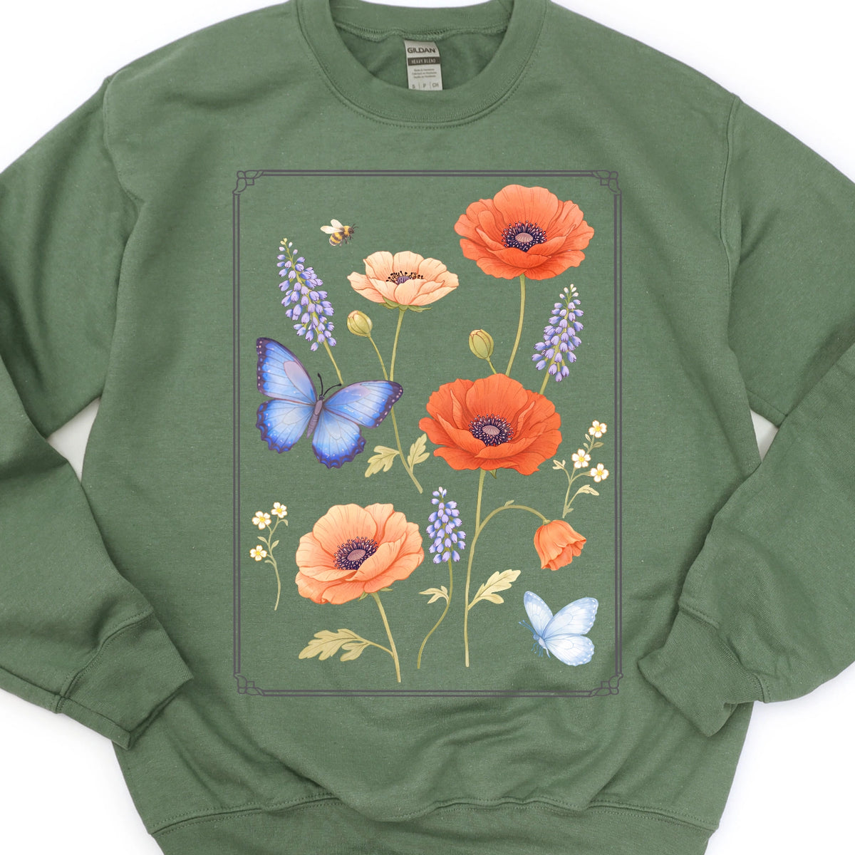 Floral Butterfly Sweatshirt