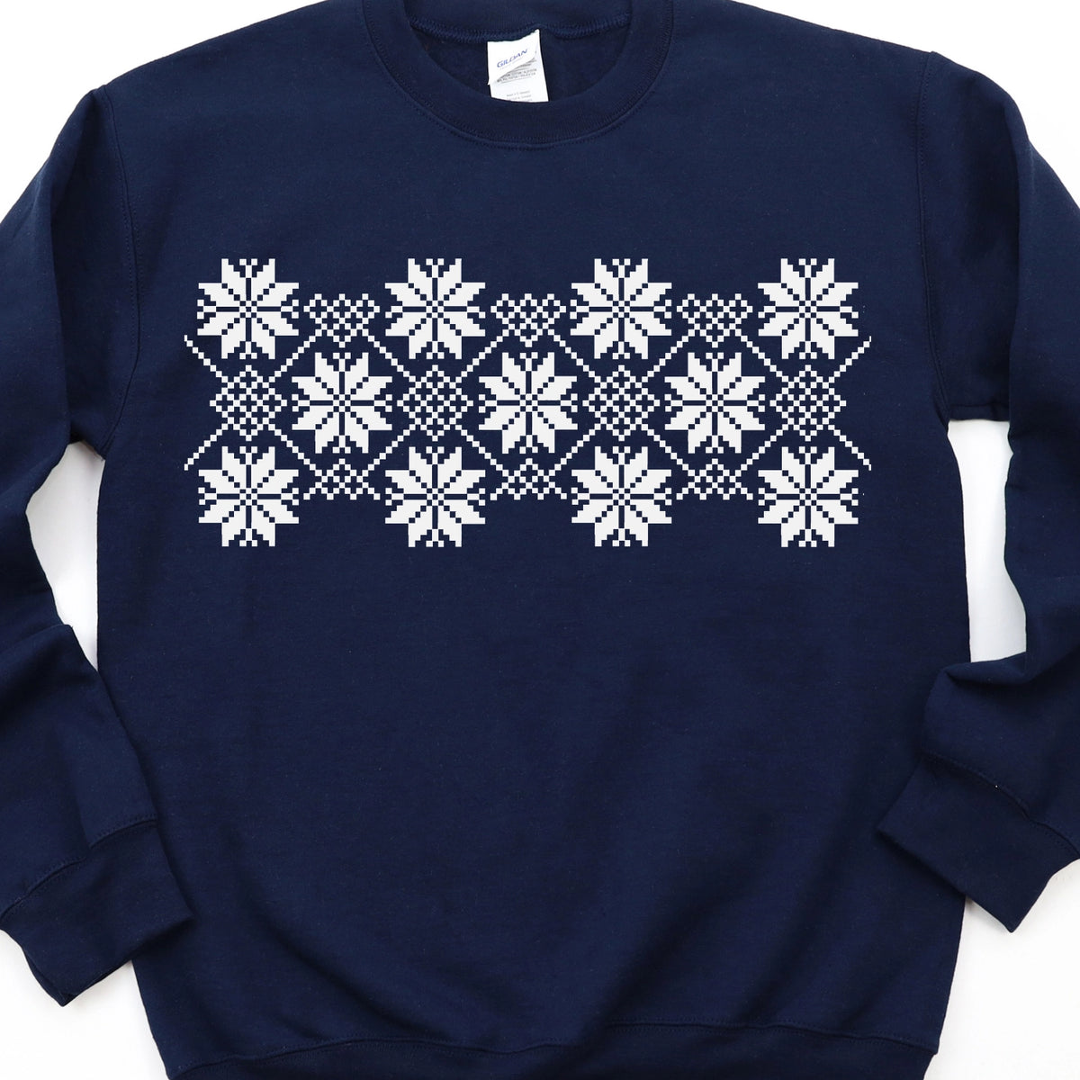 Snowflake Pattern Sweatshirt
