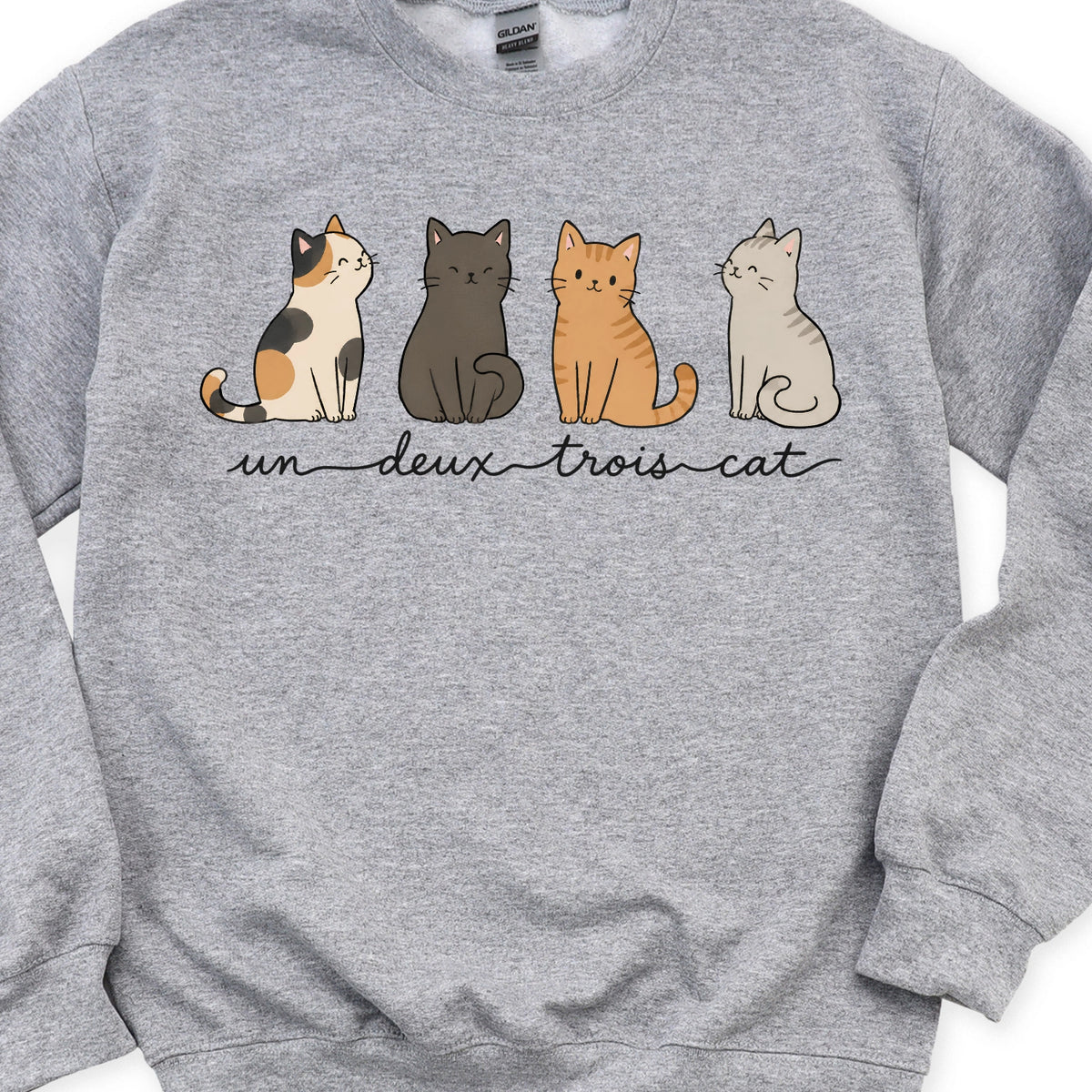 Un Deux Trois Cat Sweatshirt