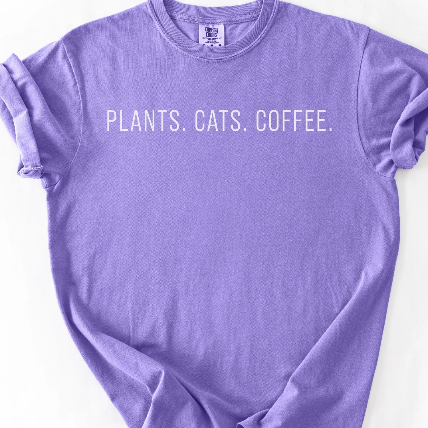 Plants Cats Coffee T-Shirt