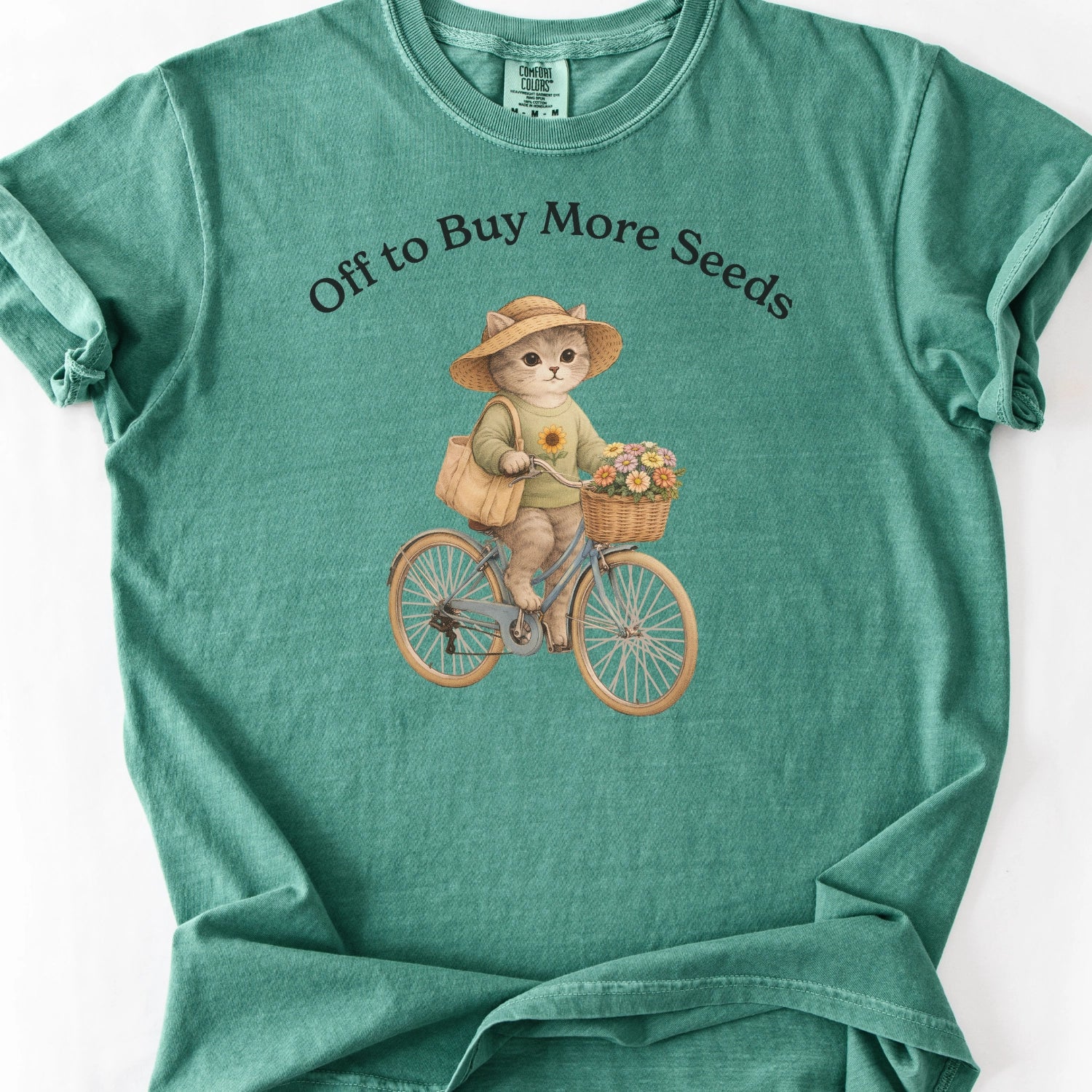 Off To Buy More Seeds Cat T-shirt