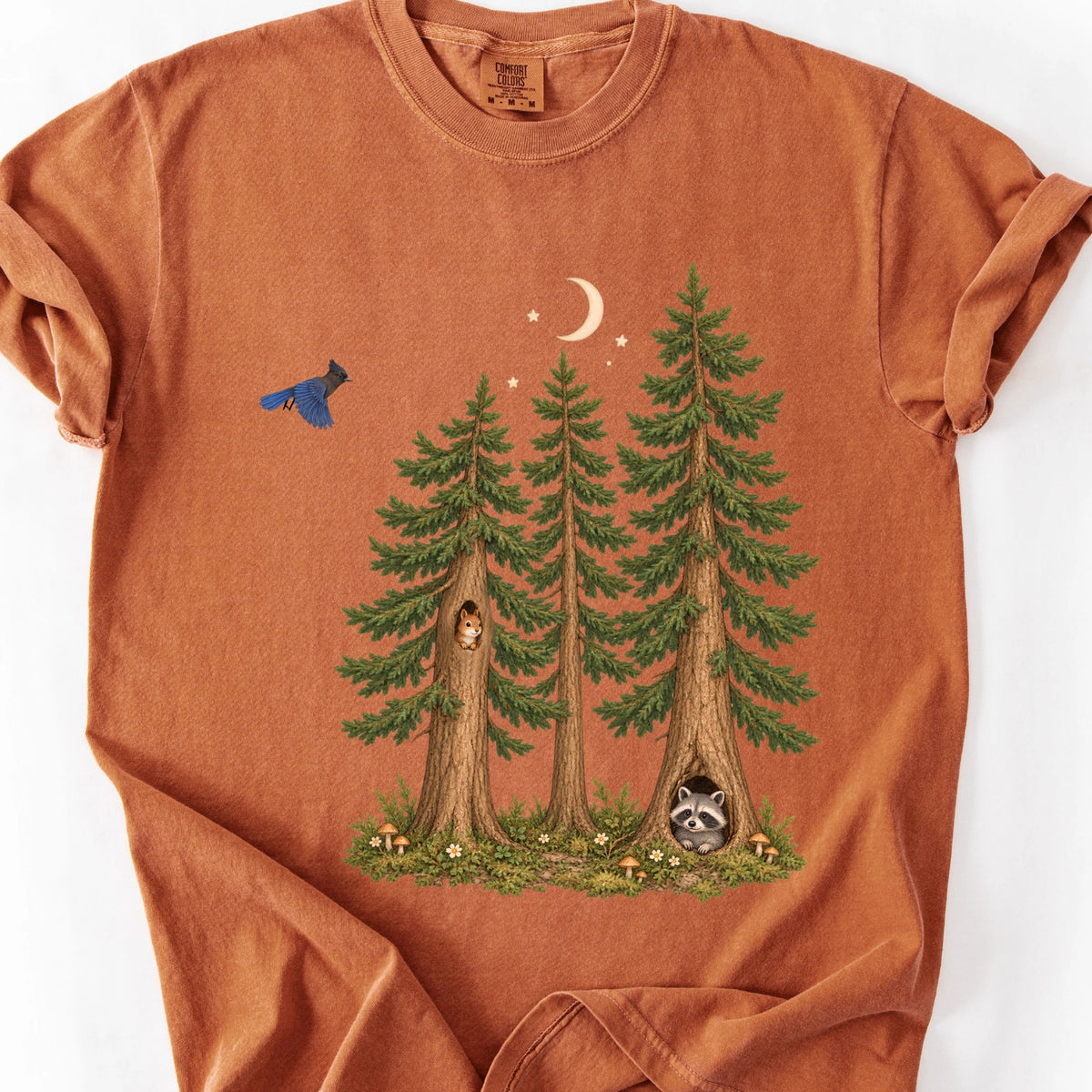 Moonlit Woodland Friends T-Shirt