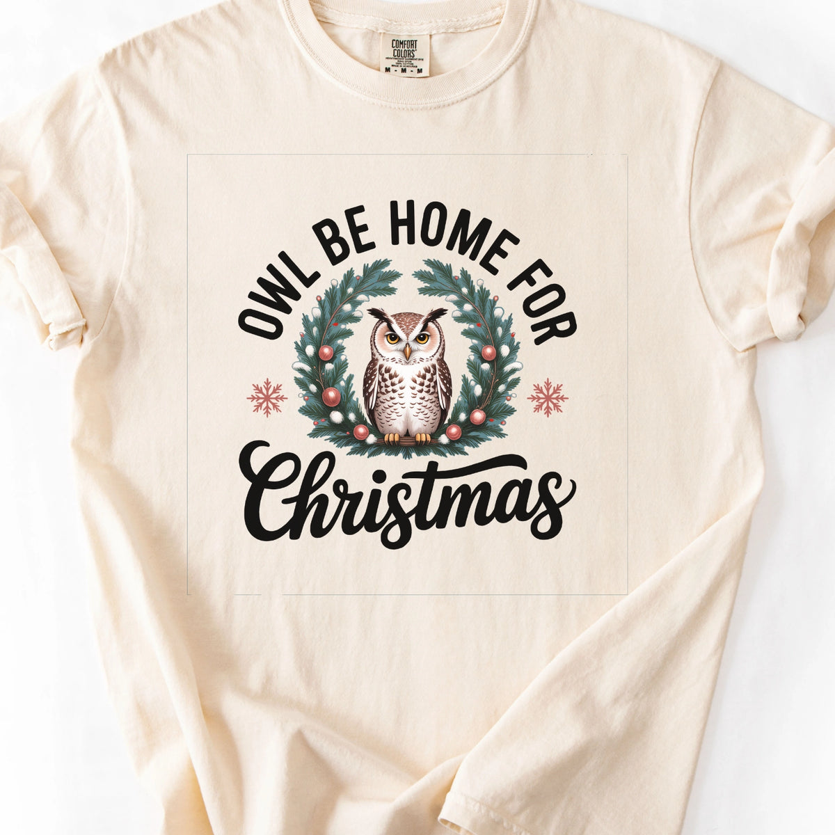 Owl Be Home for Christmas T-Shirt