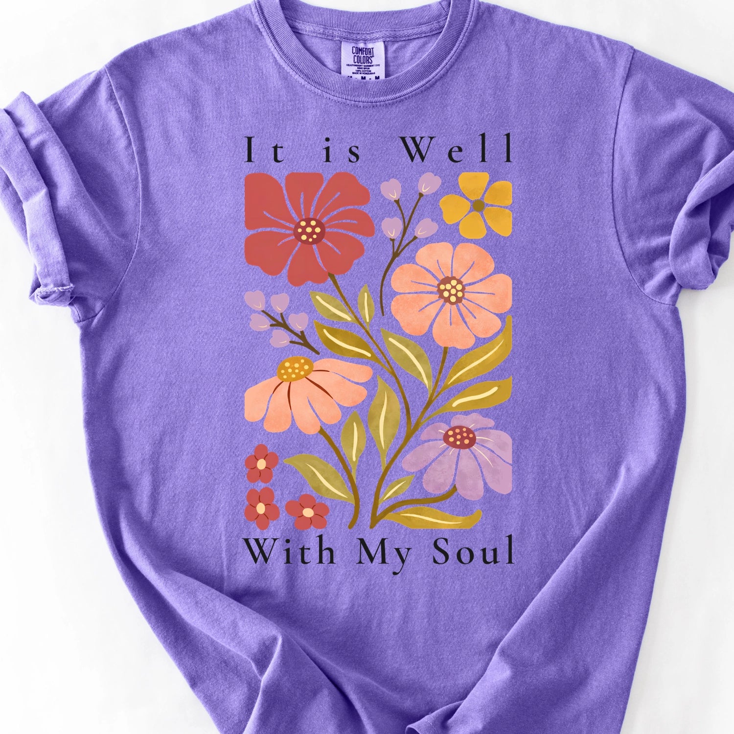 Inspirational Floral T-shirt