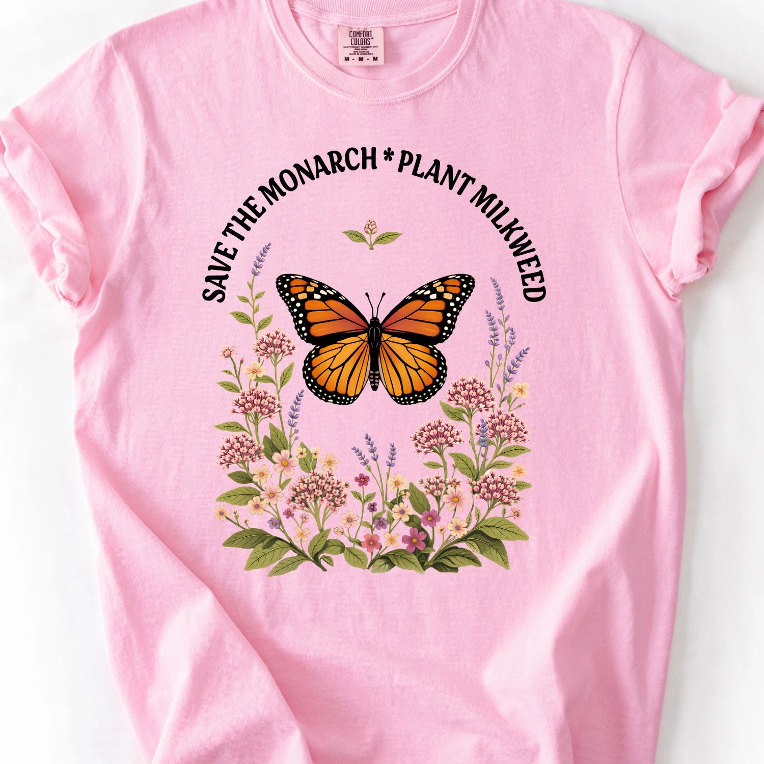 Save the Monarch Plant Milkweed T-Shirt