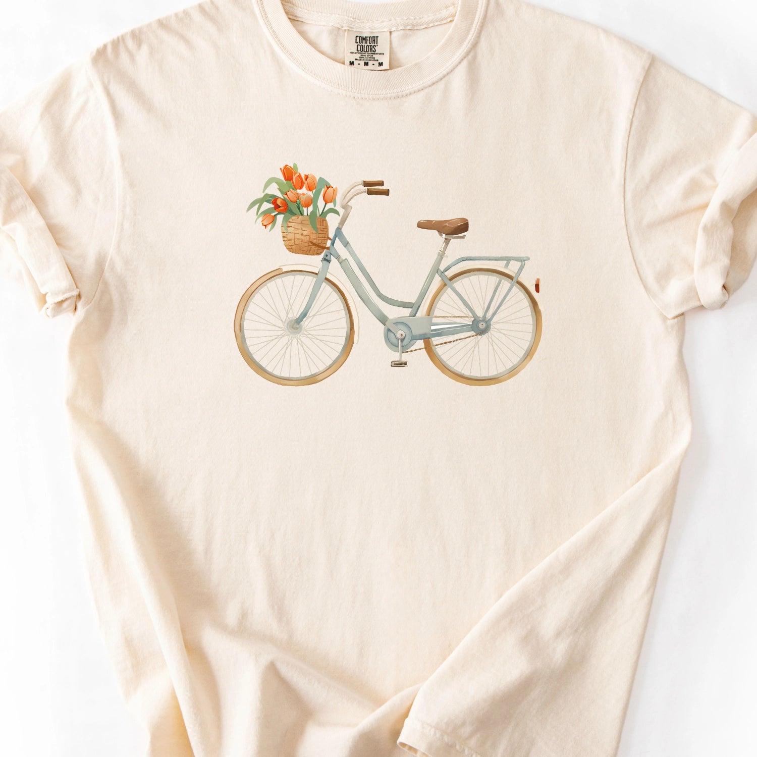 Bicycle Flower Basket T-shirt
