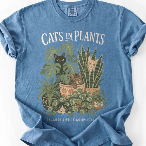Cats in Plants T-Shirt