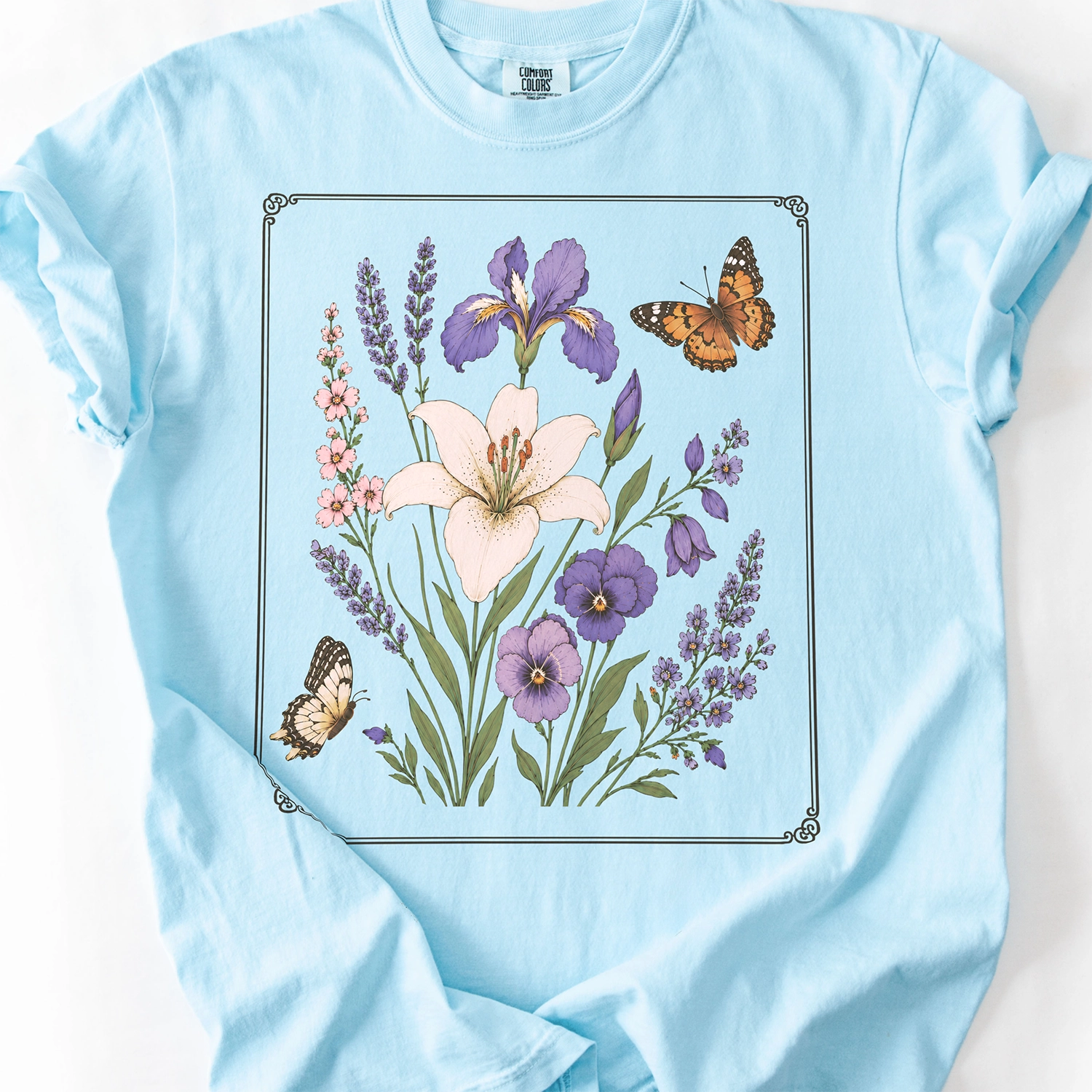 Lily and Iris Floral T-Shirt