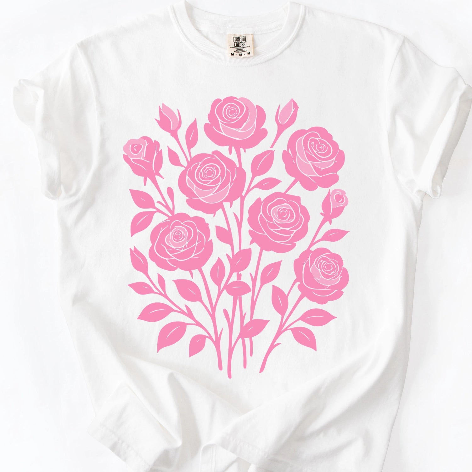 Rose Stencil T-Shirt