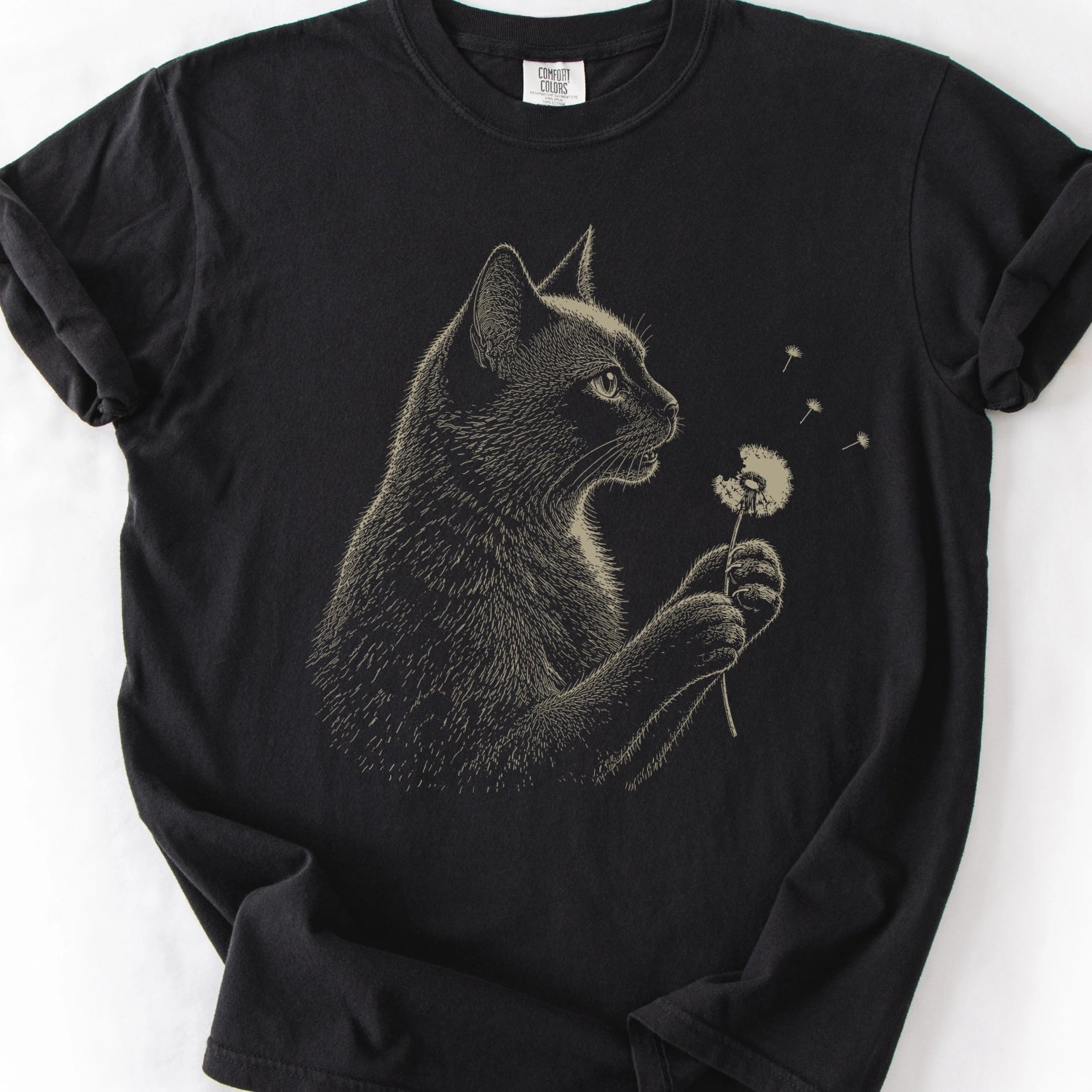 Cat Blowing Wishes T-Shirt