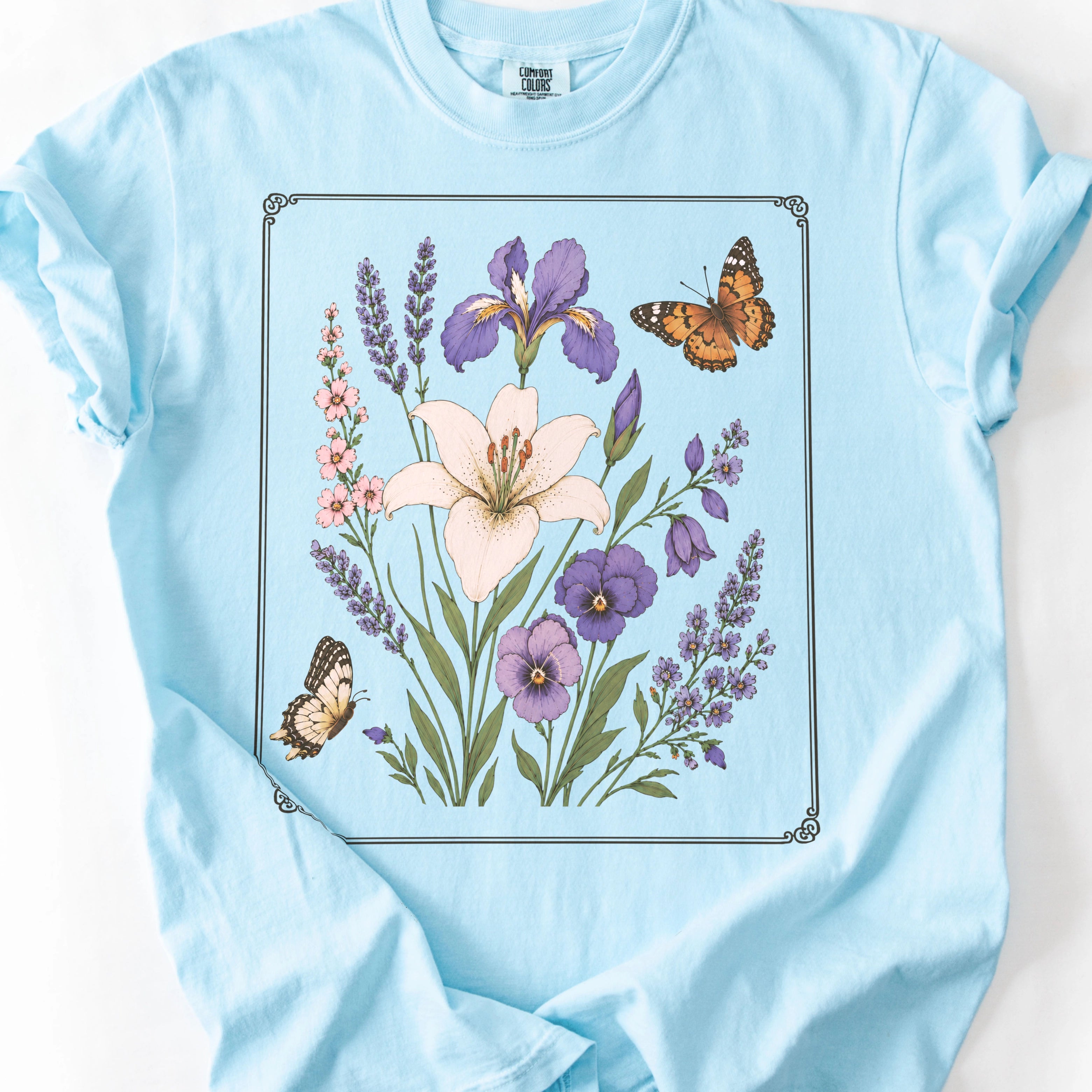 Lily and Iris Floral T-Shirt