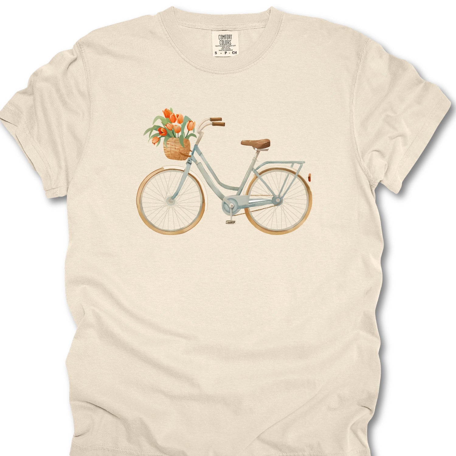 Bicycle Flower Basket T-shirt