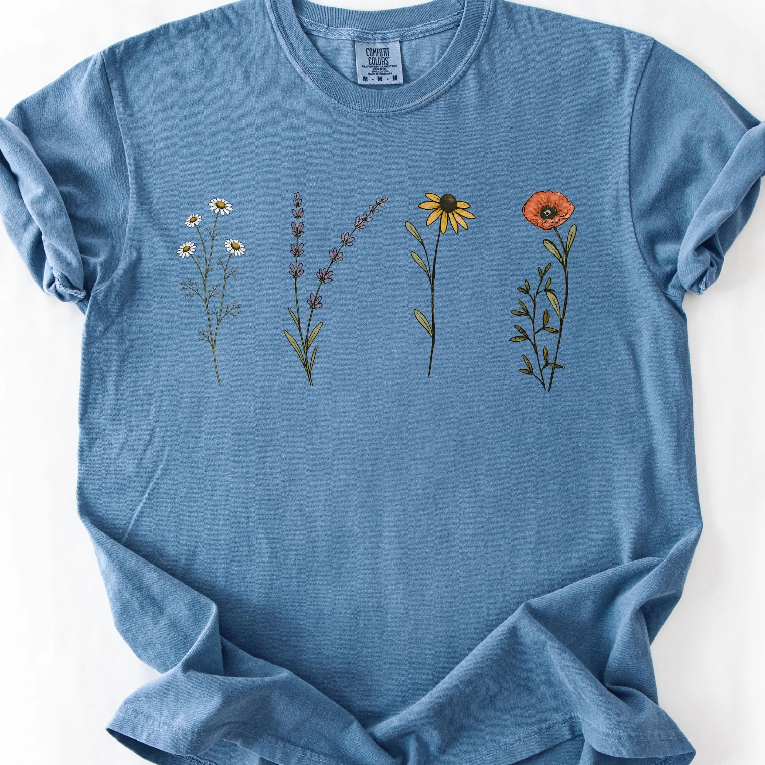 Wildflower Illustration T-shirt