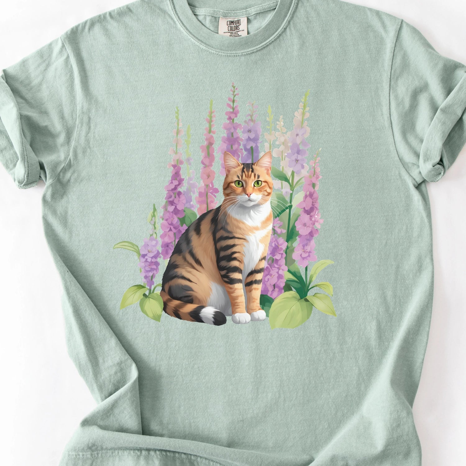 Floral Cat T-Shirt