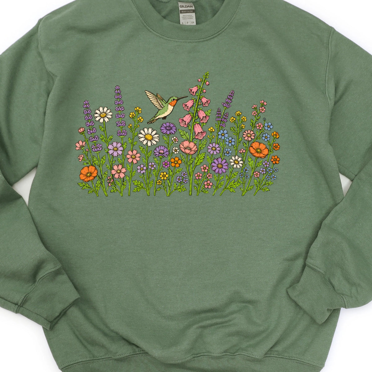 Hummingbirds & Flowers Sweatshirt