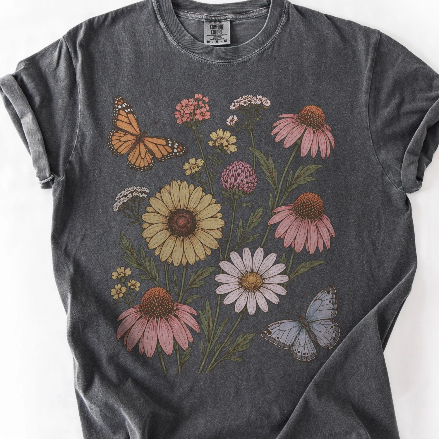 Echinacea Butterfly Garden T-Shirt