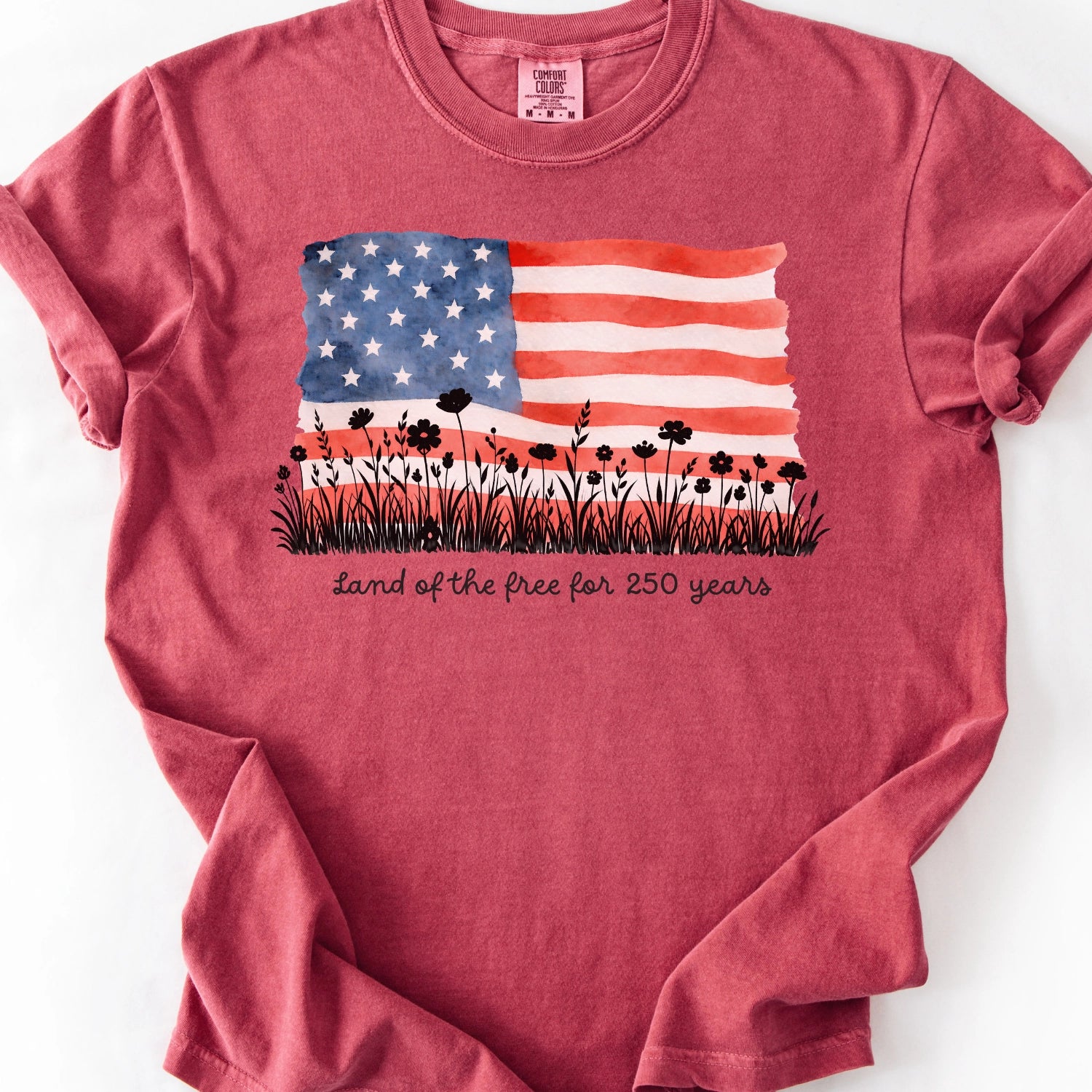 Land Of The Free For 250 Years T-Shirt
