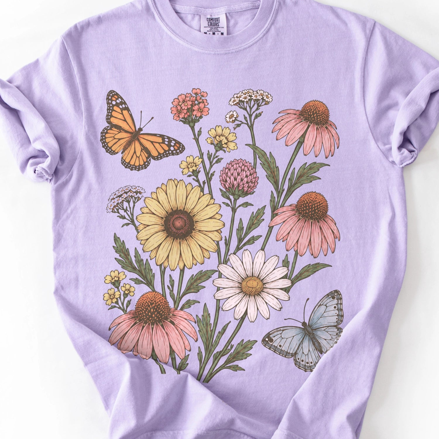 Echinacea Butterfly Garden T-Shirt