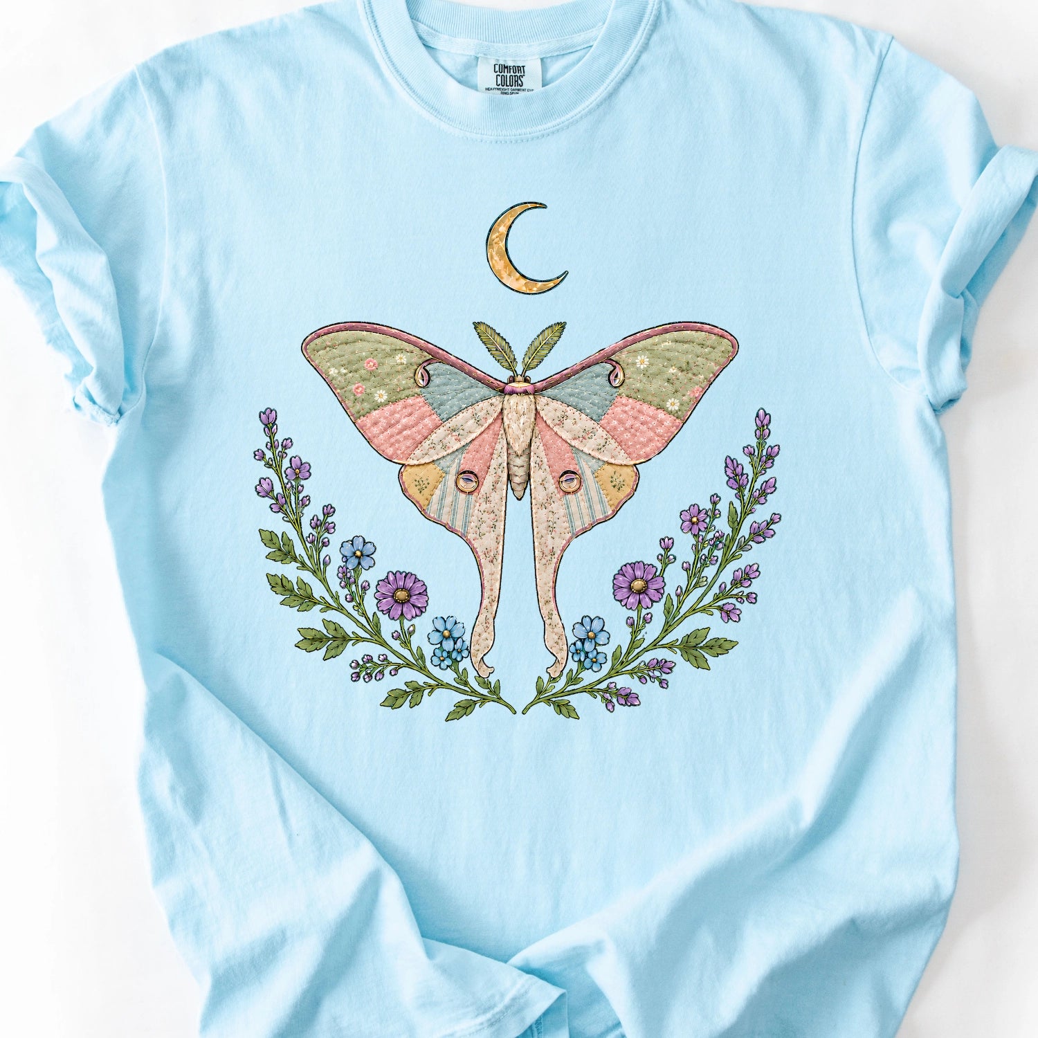 Patchwork Moth T-Shirt