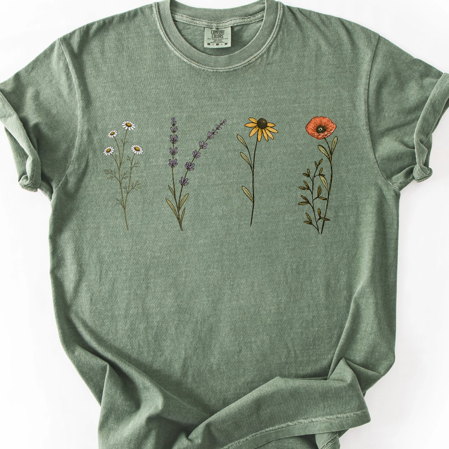 Wildflower Illustration T-shirt