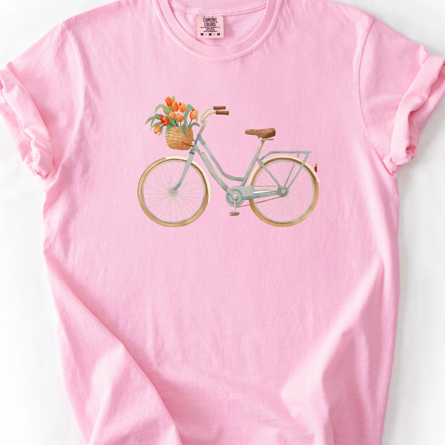 Bicycle Flower Basket T-shirt