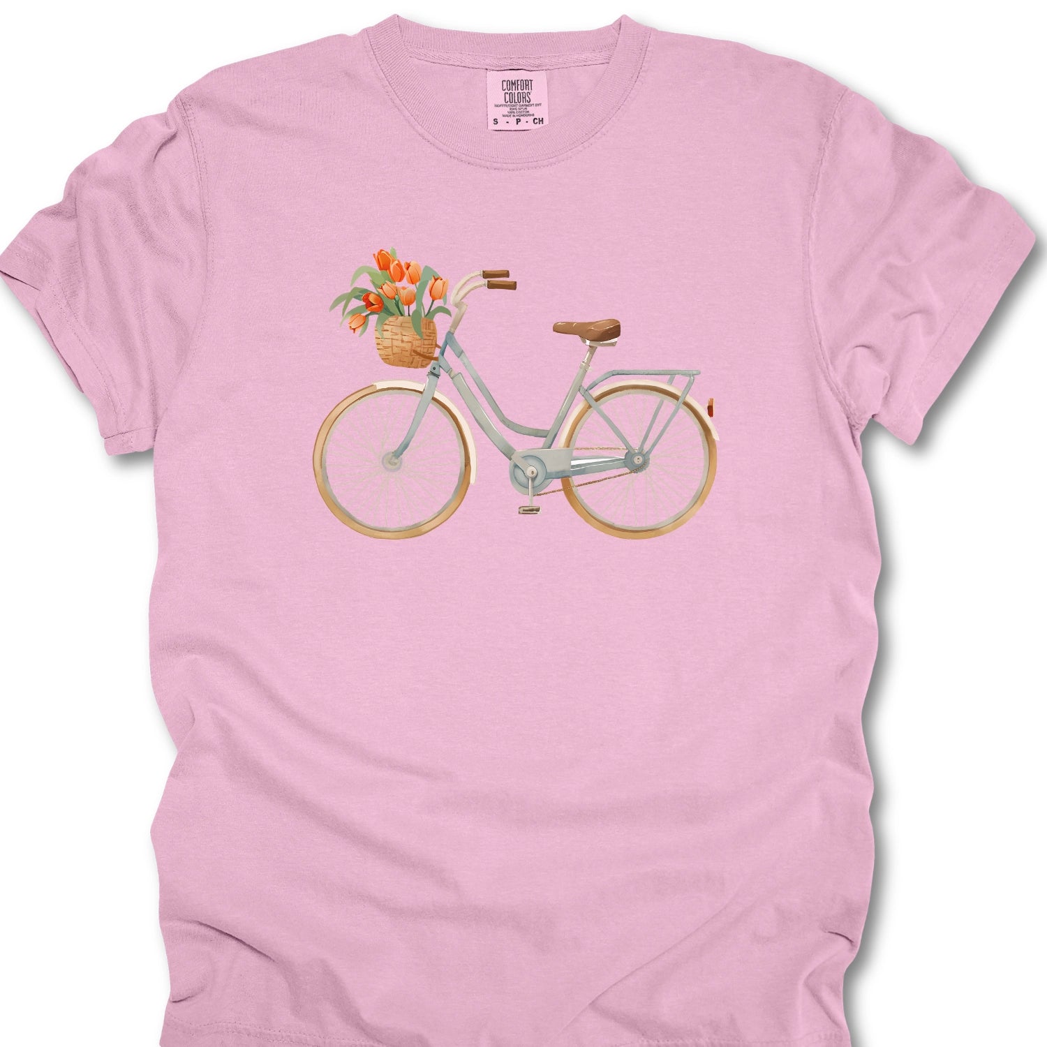 Bicycle Flower Basket T-shirt